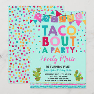 Fiesta Birthday Einladung Taco Bout Ein Party