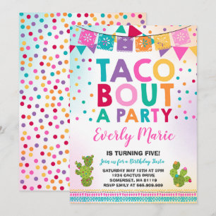 Fiesta Birthday Einladung Taco Bout Ein Party