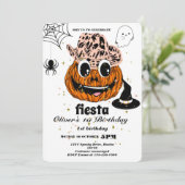 Fiesta Birthday Einladungs-Chalkboard mexikanisch Einladung (Stehend Vorderseite)