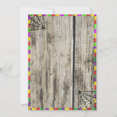 Fiesta Birthday Einladungs-Chalkboard mexikanisch Einladung (Rückseite)