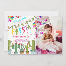 Fiesta Birthday Foto Einladung