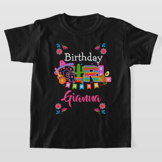 Fiesta Birthday Girl | Mexiko-Party | Zollalter T-Shirt (Ablage )