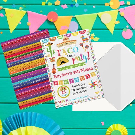 Fiesta Birthday Invitation, Mexican Fiesta Party Einladung