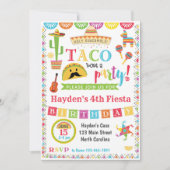 Fiesta Birthday Invitation, Mexican Fiesta Party Einladung (Vorderseite)