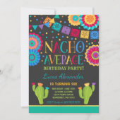 Fiesta Birthday Invitation Nacho Average Party Einladung (Vorderseite)