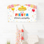 FIESTA Birthday Party banner backdrop (Insitu)