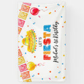 FIESTA Birthday Party banner backdrop (Vertikal)