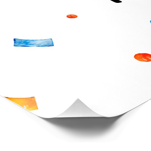  FIESTA Birthday Party banner backdrop  Poster (Ecke)