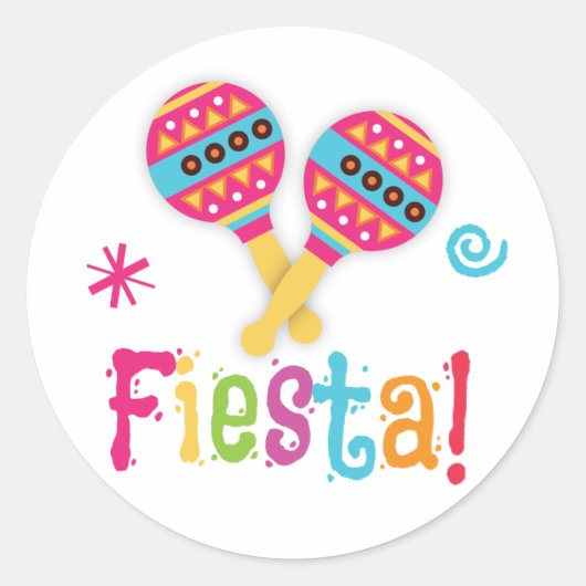 Fiesta Birthday Party Fevor Sticker (Vorderseite)