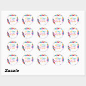 Fiesta Birthday Party Gevor Tag Sticker Siegel (Blatt)