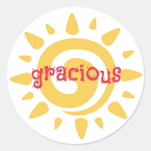 Fiesta Birthday Party Gracious Favor Sticker (Vorderseite)
