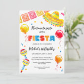 FIESTA Birthday Party Invitation Einladung (Stehend Vorderseite)