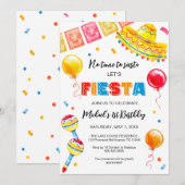 FIESTA Birthday Party Invitation Einladung (Vorne/Hinten)