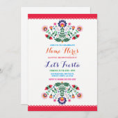 Fiesta Birthday Party Mexikanische Einladung (Vorne/Hinten)