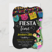 Fiesta Birthday Party Mexikanisches Thema Einladun Einladung (Vorderseite)