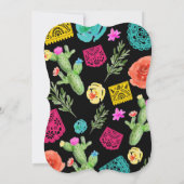 Fiesta Birthday Party Mexikanisches Thema Einladun Einladung (Rückseite)