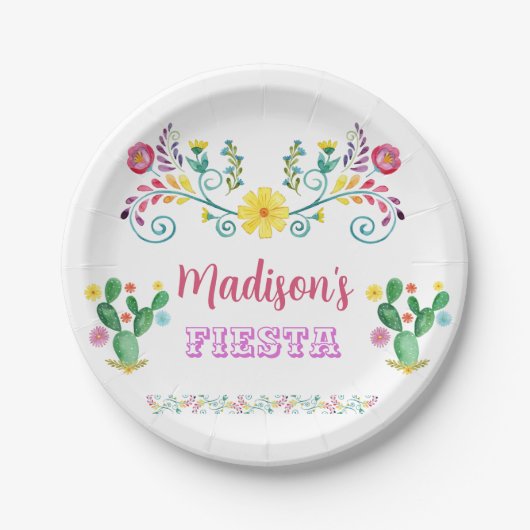 Fiesta Birthday Plate, Fiesta Party Teller (Vorderseite)
