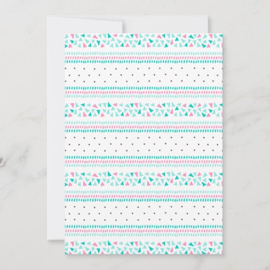 Fiesta Birthday sukkulente Kakteen Hochzeit Einladung (Rückseite)