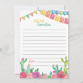 Fiesta Birthday Time Kapsel Notiz Card Dankeskarte (Vorderseite)