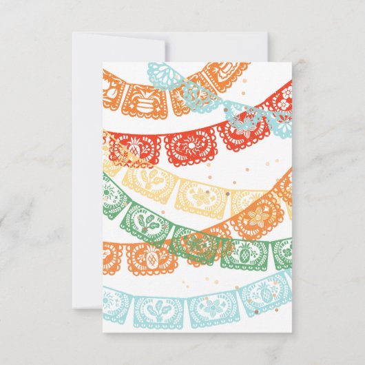 Fiesta Birthday Vielen Dank an Ihre Karten (Rückseite)