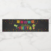 Fiesta Birthday Water Flasche Etikett (Einzelnes Label)