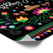 Fiesta Birthday Welcome Poster Cinco de Mayo (Ecke)