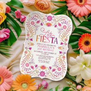 Fiesta Birthday Women Einladung
