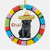 Fiesta Black Lab Keramik Ornament (Vorne)