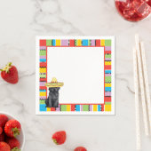 Fiesta Black Lab Serviette (Beispiel)