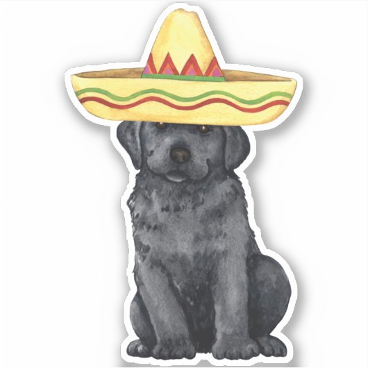Fiesta Black Lab Vinyl Sticker (Vorderseite)