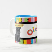 Fiesta Black Lab Zweifarbige Tasse (Vorderseite Links)