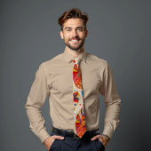 Fiesta Bloom Abstrakt Art Krawatte