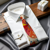 Fiesta Bloom Abstrakt Art Krawatte