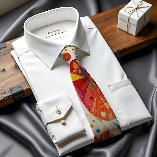 Fiesta Bloom Abstrakt Art Krawatte