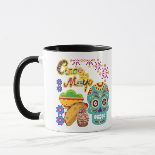 Fiesta Bloom Fiesta schwarz & weiß Tasse (Links)