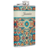 Fiesta Blooms, anpassbar Flachmann (Rechts)