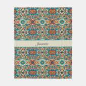 Fiesta Blooms, anpassbar Fleecedecke (Vorderseite)