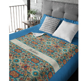 Fiesta Blooms, anpassbar Fleecedecke