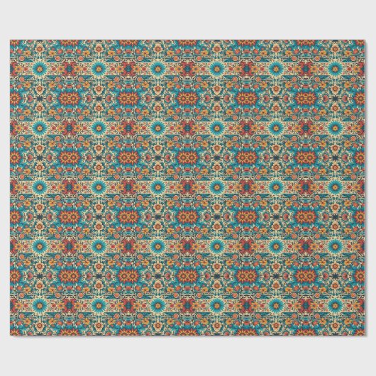 Fiesta Blooms, anpassbar Geschenkpapier (Flach)