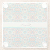 Fiesta Blooms, anpassbar Glasuntersetzer (Rückseite)