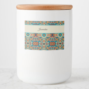 Fiesta Blooms, anpassbar Lebensmitteletikett