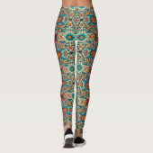 Fiesta Blooms, anpassbar Leggings (Rückseite)