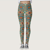 Fiesta Blooms, anpassbar Leggings (Vorderseite)