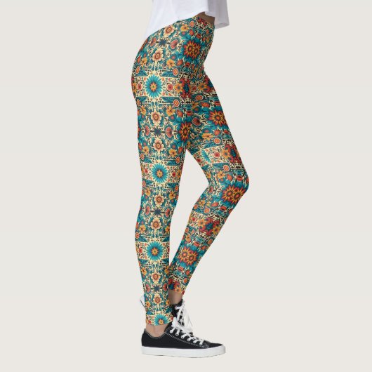 Fiesta Blooms, anpassbar Leggings (Rechts)