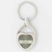 Fiesta Blooms, anpassbar Schlüsselanhänger (Vorderseite)