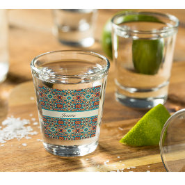 Fiesta Blooms, anpassbar Schnapsglas