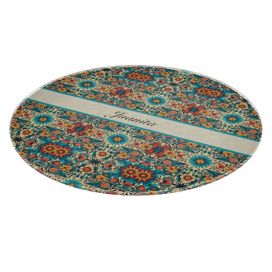 Fiesta Blooms anpassbar Schneidebrett (Ecke)