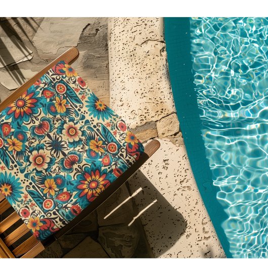 Fiesta Blooms anpassbar Strandtuch