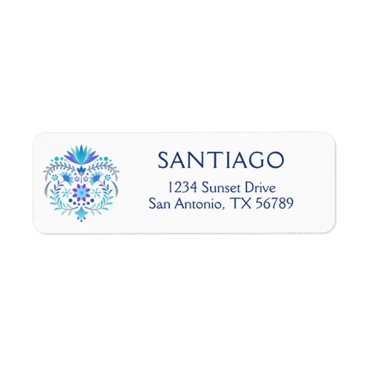 Fiesta Blue Birthday Shower Wedding (Vorne)