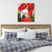 Fiesta Blume 2555 Leinwand Art Printing (Insitu (Schlafzimmer))
